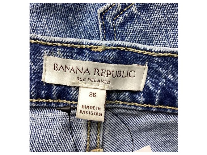 Jeans Banana Republic 90s Relaxed-Fit en coton bleu - vue 5