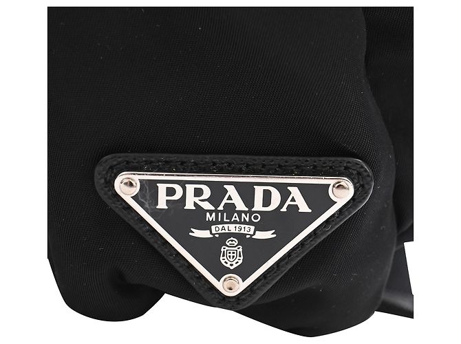 Sac à dos Prada à double poignée en nylon noir - vue 13