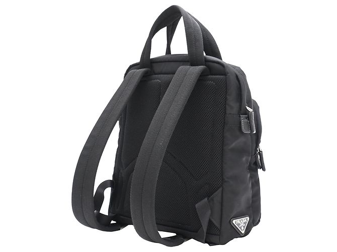 Sac à dos Prada à double poignée en nylon noir - vue 3