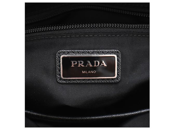 Sac à dos Prada à double poignée en nylon noir - vue 6