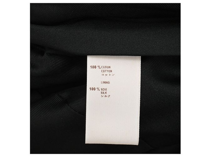 Gonna midi taglio a matita Louis Vuitton in cotone nero - vista 5