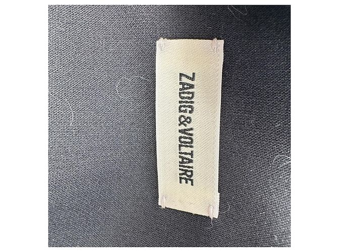 Zadig & Voltaire Very Bis Multistrass Open Front Blazer aus schwarzem Polyester - Ansicht 4