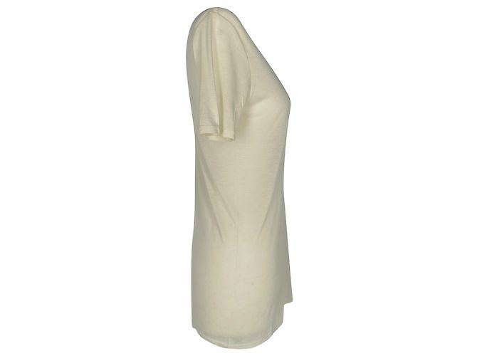 Top cuello en U The Row en viscosa crema - vista 3