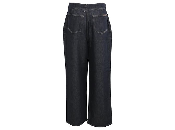 Dolce & Gabbana gerade geschnittene Jeans aus dunkelblauem Baumwollstoff - Ansicht 3