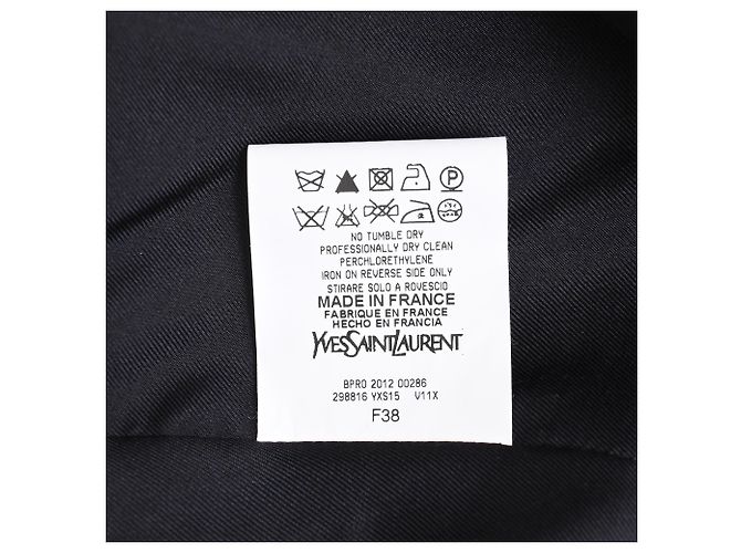Yves Saint Laurent Saint Laurent Tuxedo Blazer in Black Wool - view 6
