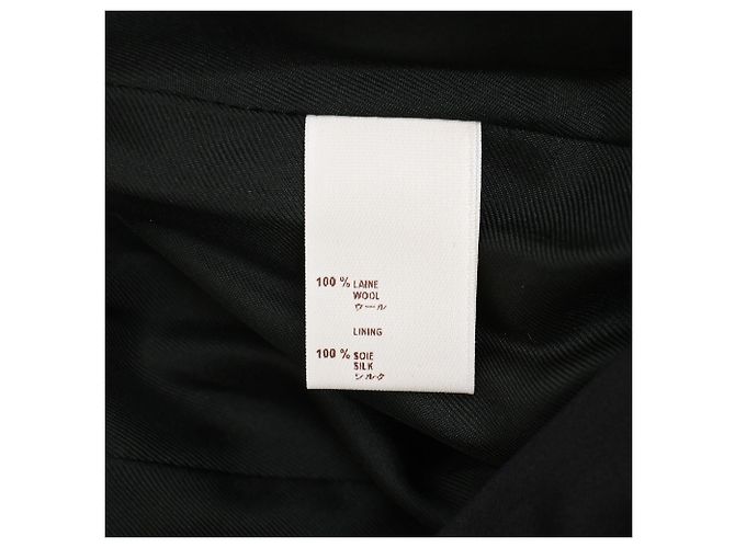 Gonna midi Louis Vuitton in lana nera - vista 5
