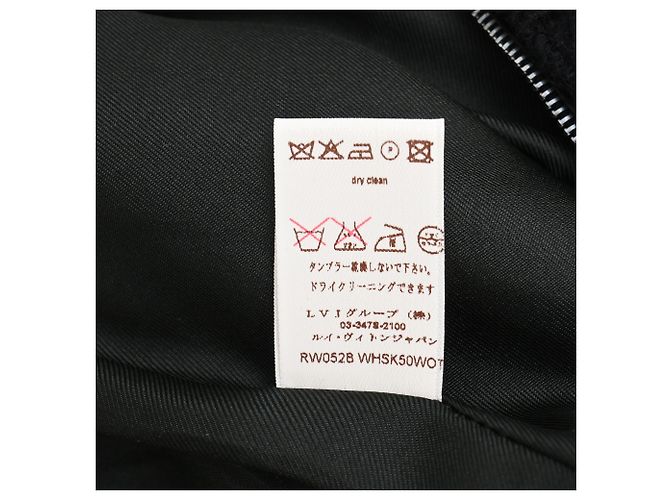 Gonna midi Louis Vuitton in lana nera - vista 6