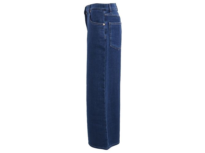Vaqueros Wide-Leg Valentino Garavani en algodón azul - vista 2