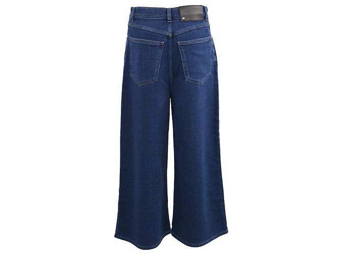 Vaqueros Wide-Leg Valentino Garavani en algodón azul - vista 3