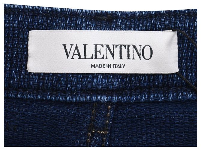Vaqueros Wide-Leg Valentino Garavani en algodón azul - vista 4