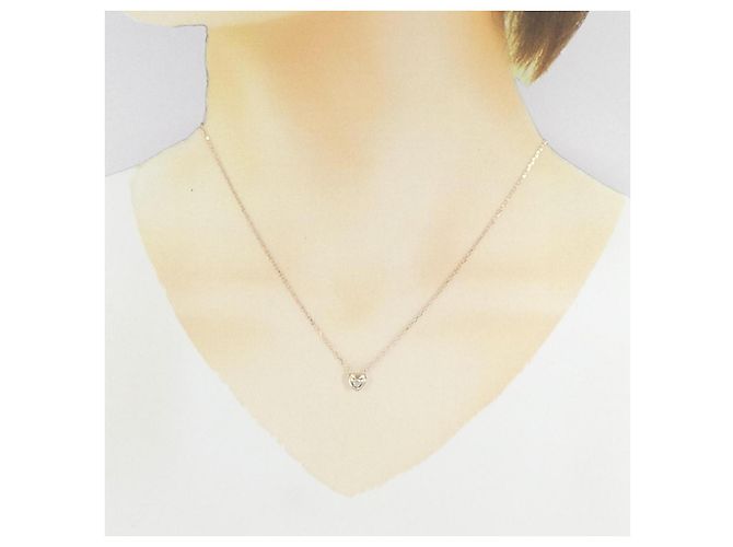 Autre Marque K10 Pink Gold Diamond Halskette - Ansicht 6