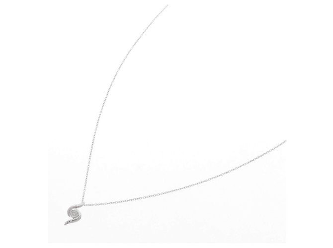 Autre Marque K10 Weißgold-Diamantcollier - Ansicht 2