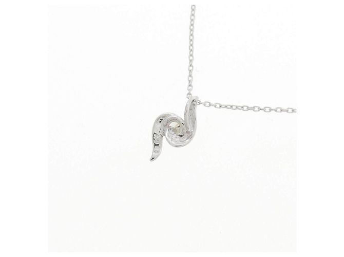 Autre Marque K10 Weißgold-Diamantcollier - Ansicht 4