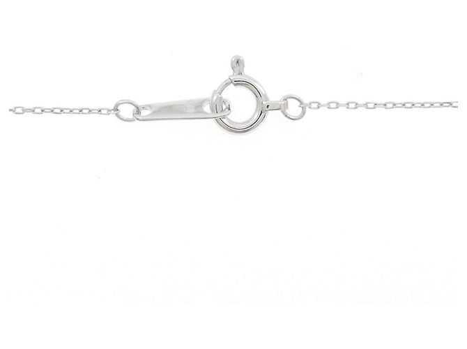 Autre Marque Collana in oro bianco K10 e diamanti - vista 5