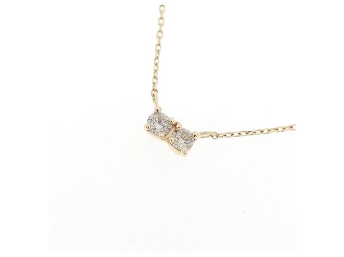 Autre Marque Collar de oro amarillo K10 y diamantes - vista 3