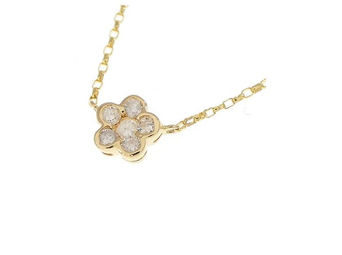 Autre Marque Collar Au750 Flor y Diamantes - vista 3