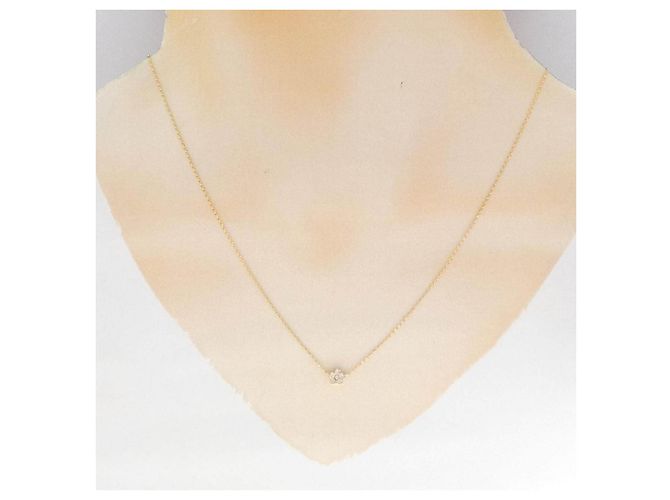 Autre Marque Collar Au750 Flor y Diamantes - vista 6