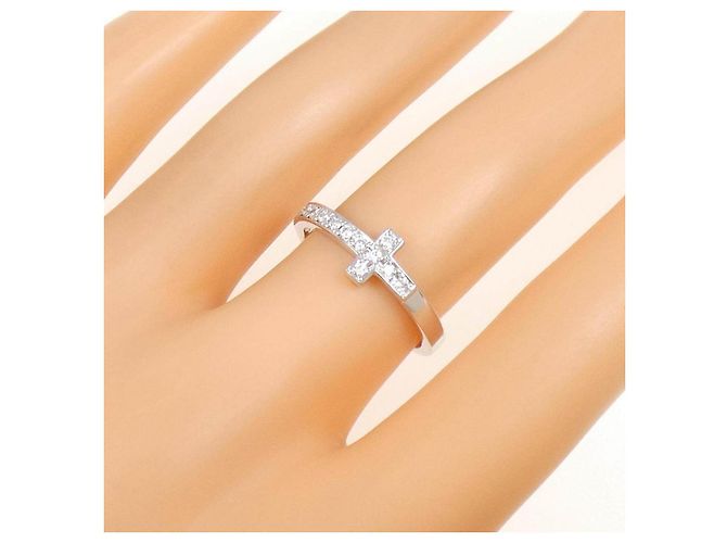 Autre Marque Anillo de oro blanco Au750 y diamantes - vista 5