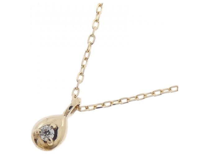 Autre Marque K10 Gelbgold Diamantenhalskette - Ansicht 3