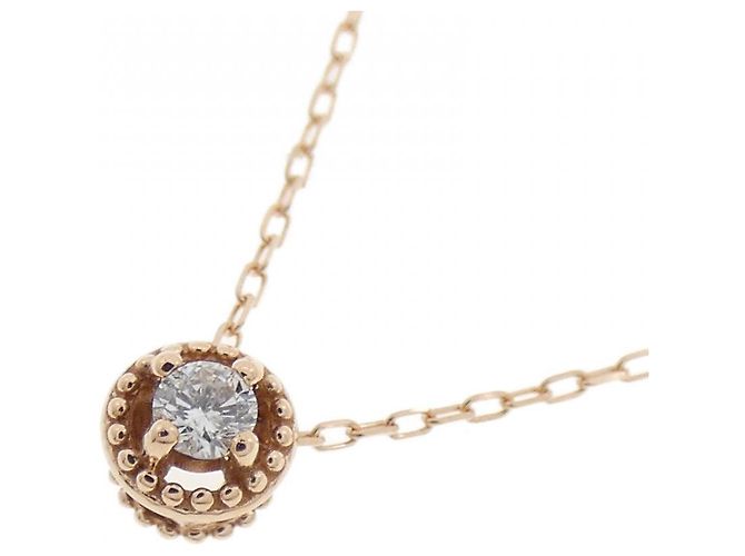 Autre Marque Collar de oro rosa K10 y diamantes - vista 3