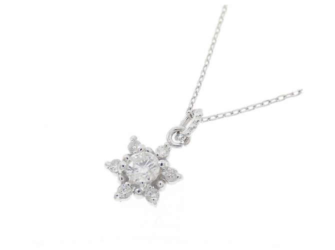 Autre Marque Collana in oro bianco Au750 e diamanti - vista 3