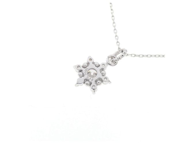 Autre Marque Collana in oro bianco Au750 e diamanti - vista 4