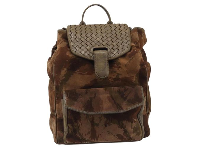 BOTTEGA VENETA Backpack Suede Brown - vista 13