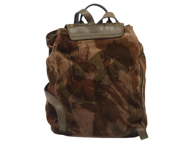 BOTTEGA VENETA Backpack Suede Brown - vista 2
