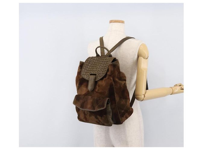 BOTTEGA VENETA Backpack Suede Brown - vista 31