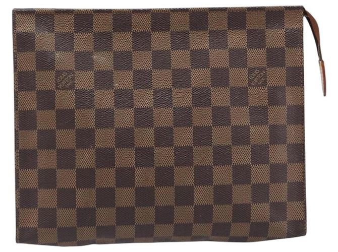 LOUIS VUITTON Damier Ebene Poche Toilette 26 Pouch N47543 LV - vista 13