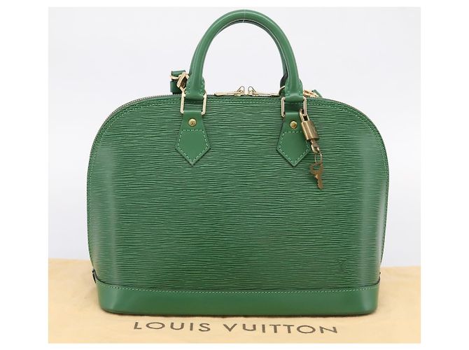 LOUIS VUITTON Epi Alma Hand Bag Borneo Green M52144 LV - vista 12