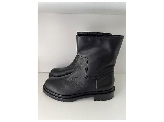 Sergio Rossi Lederstiefelet Schwarz - Ansicht 10