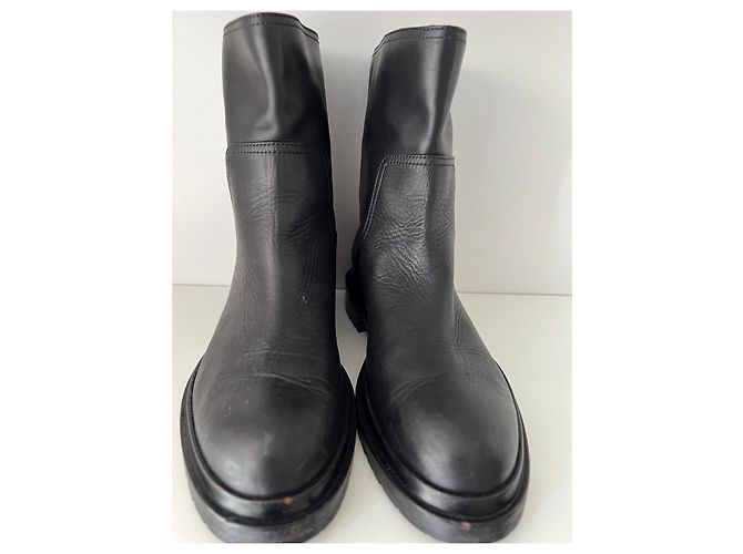Sergio Rossi Lederstiefelet Schwarz - Ansicht 5
