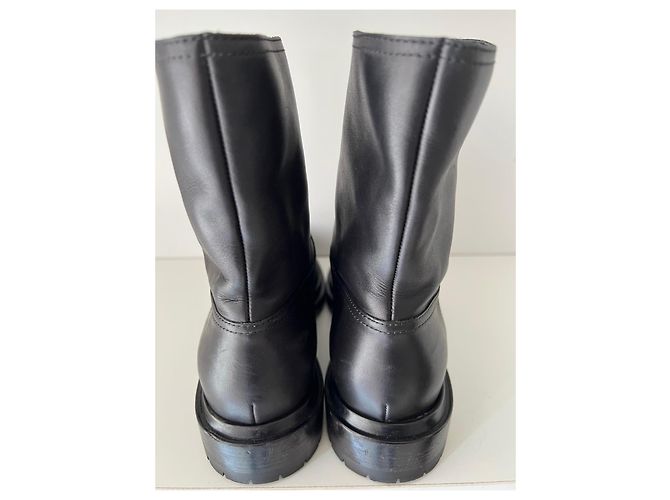 Sergio Rossi Lederstiefelet Schwarz - Ansicht 9