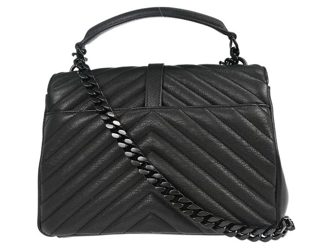 Autre Marque Saint Laurent Classic Monogram College Matelasse Chevron Leather Medium - vista 2
