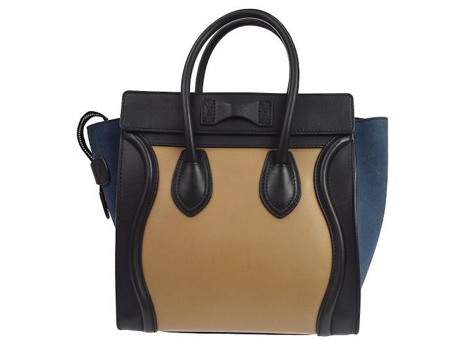 Céline Celine Tricolor Luggage Leather Micro - vista 2