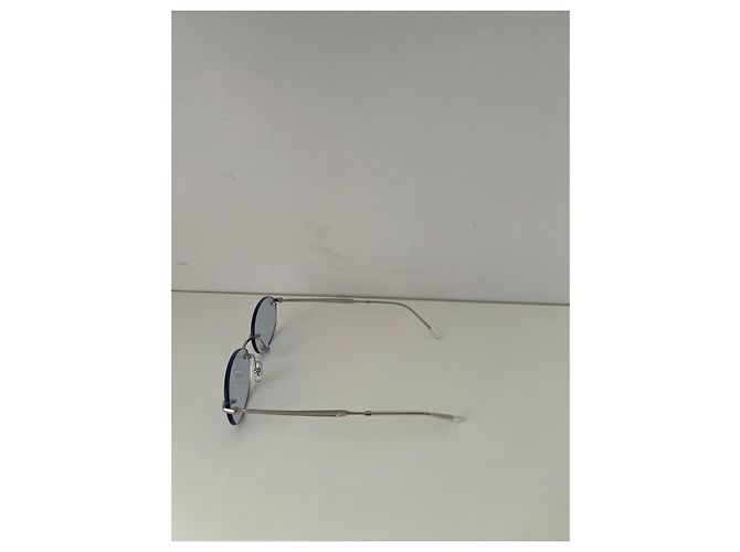 Ray-Ban blaue ovale randlose Sonnenbrille - Ansicht 3