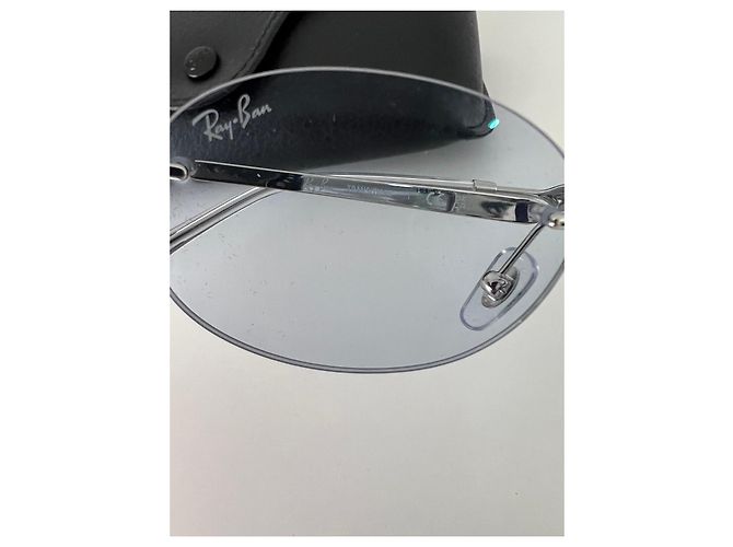 Ray-Ban blaue ovale randlose Sonnenbrille - Ansicht 7