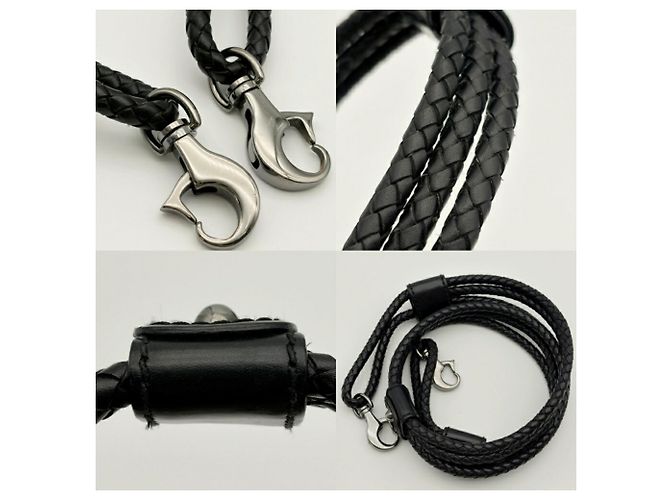 Gucci Schultertasche aus schwarzem GG Canvas - Ansicht 8