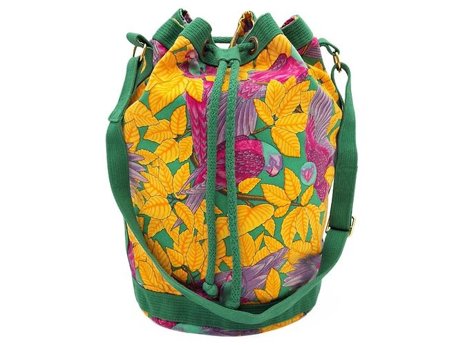 Hermès Bolso de hombro Hermes con estampado de loro - vista 2