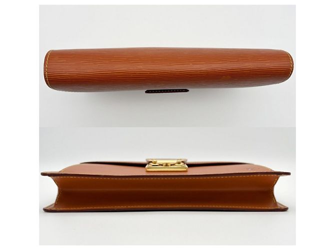 Pochette Louis Vuitton da uomo in pelle Epi dorata - vista 6