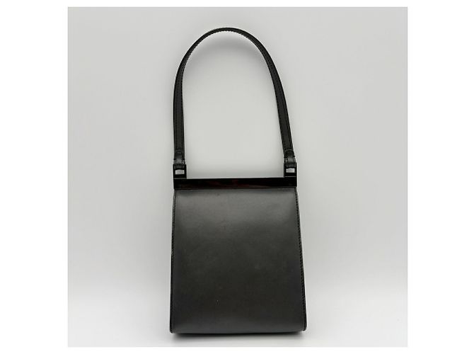 Borsa a tracolla Gucci in pelle Grigio scuro - vista 3