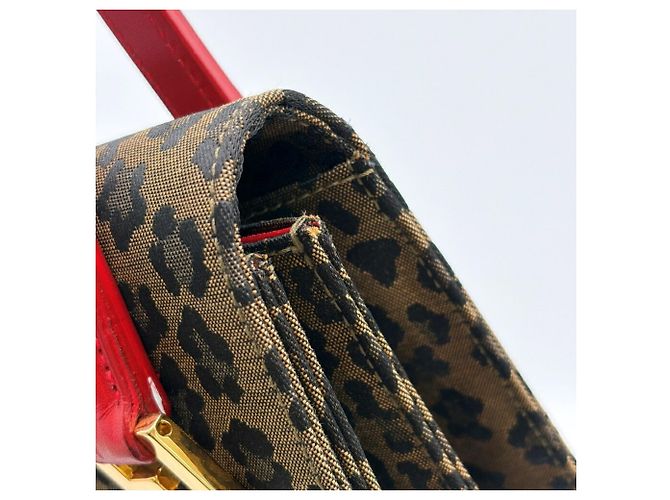 Borsa a tracolla Fendi con stampa leopardata - vista 10