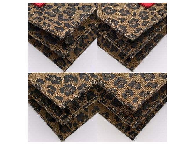 Borsa a tracolla Fendi con stampa leopardata - vista 13