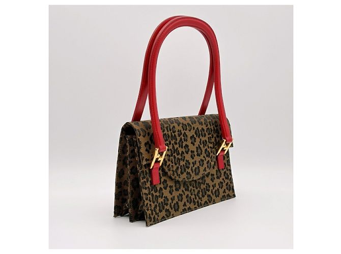 Borsa a tracolla Fendi con stampa leopardata - vista 4