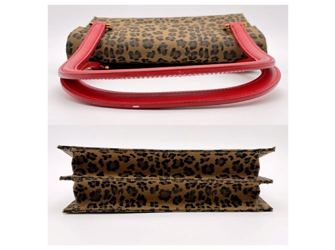 Borsa a tracolla Fendi con stampa leopardata - vista 6
