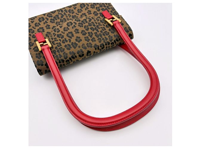 Borsa a tracolla Fendi con stampa leopardata - vista 7