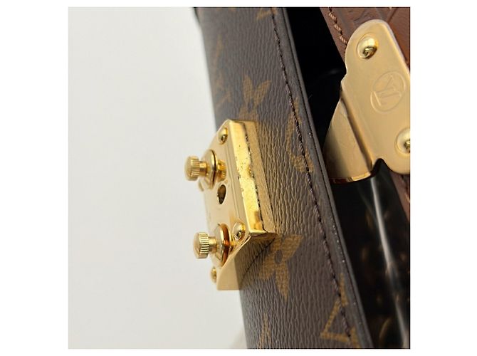 Borsa a tracolla Louis Vuitton Papillon Trunk Monogram in pelle - vista 13