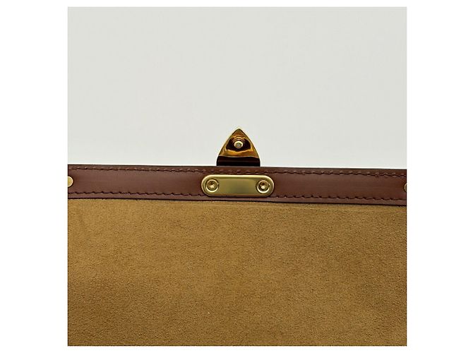 Borsa a tracolla Louis Vuitton Papillon Trunk Monogram in pelle - vista 15