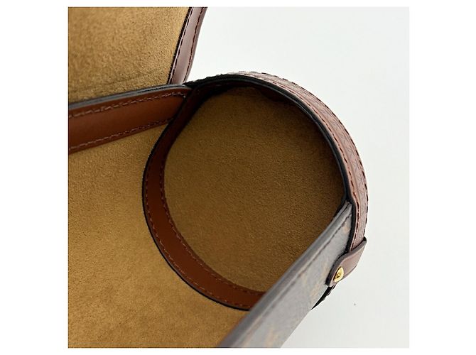 Borsa a tracolla Louis Vuitton Papillon Trunk Monogram in pelle - vista 18
